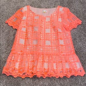 NWOT leifsdottir by Anthropologie peplum shirt